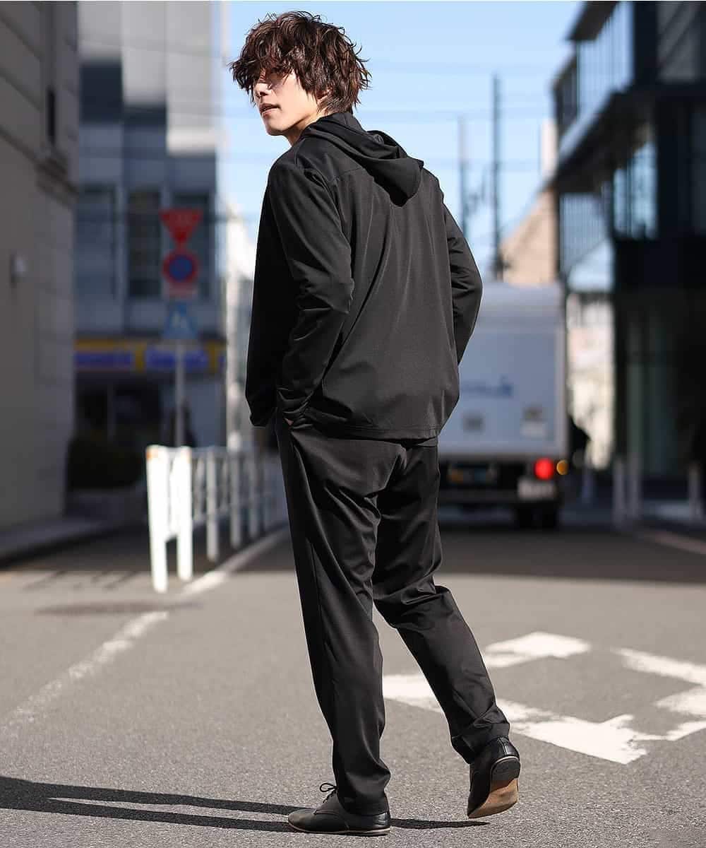 MKHDO13090 MK MICHEL KLEIN HOMME(MKミッシェルクランオム) 【ワンマイルセットアップ企画】リラックスパンツ / TRWフェイス ブラック(94)