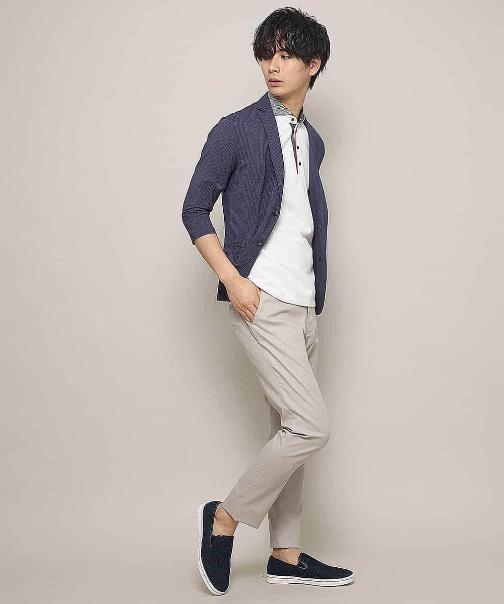 MKHHJ72130 MK MICHEL KLEIN HOMME(MKミッシェルクランオム) パンツ／クールモーションダイヤモンドオックス ベージュ