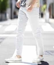 MKHHL08110 MK MICHEL KLEIN HOMME(MKミッシェルクランオム) パンツ／オセロックツイルストレッチ ホワイト