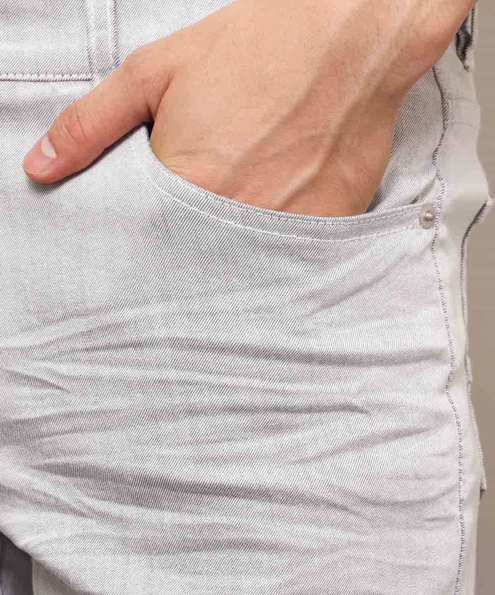 MKHHL08110 MK MICHEL KLEIN HOMME(MKミッシェルクランオム) パンツ／オセロックツイルストレッチ ホワイト