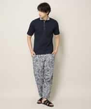 MKHHL21090 MK MICHEL KLEIN HOMME(MKミッシェルクランオム) パンツ／ボタニカルリーフ ライトブルー