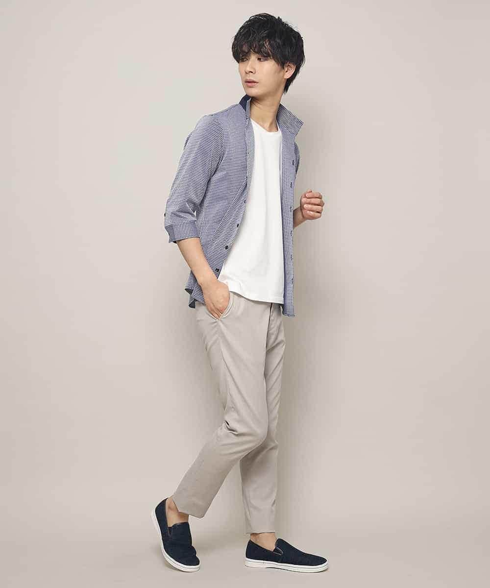MKHJJ67130 MK MICHEL KLEIN HOMME(MKミッシェルクランオム) パンツ／オックスモクロディ アイボリー