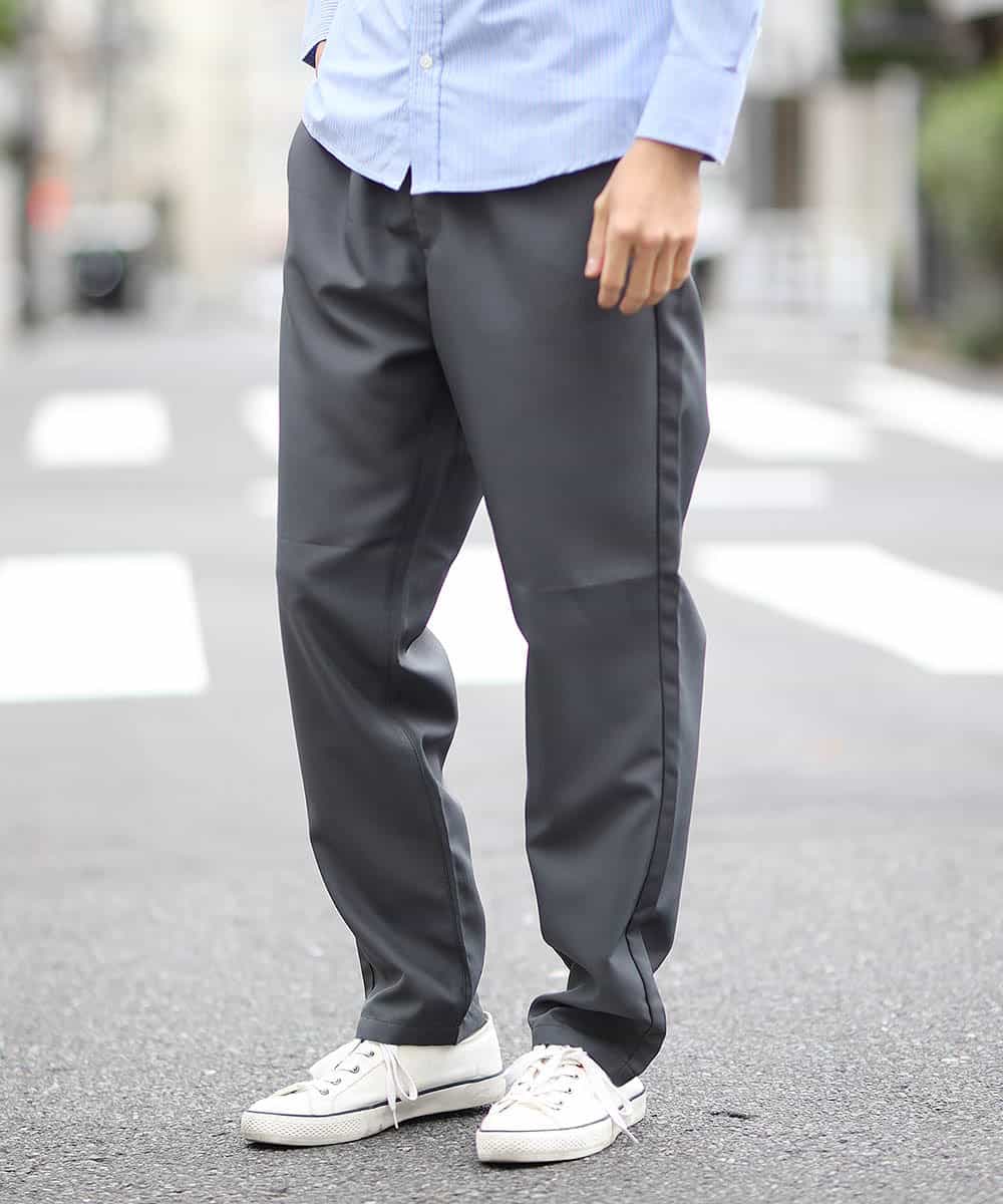 MKHJL02090 MK MICHEL KLEIN HOMME(MKミッシェルクランオム) パンツ／ドライイージーツイル ダークグレー