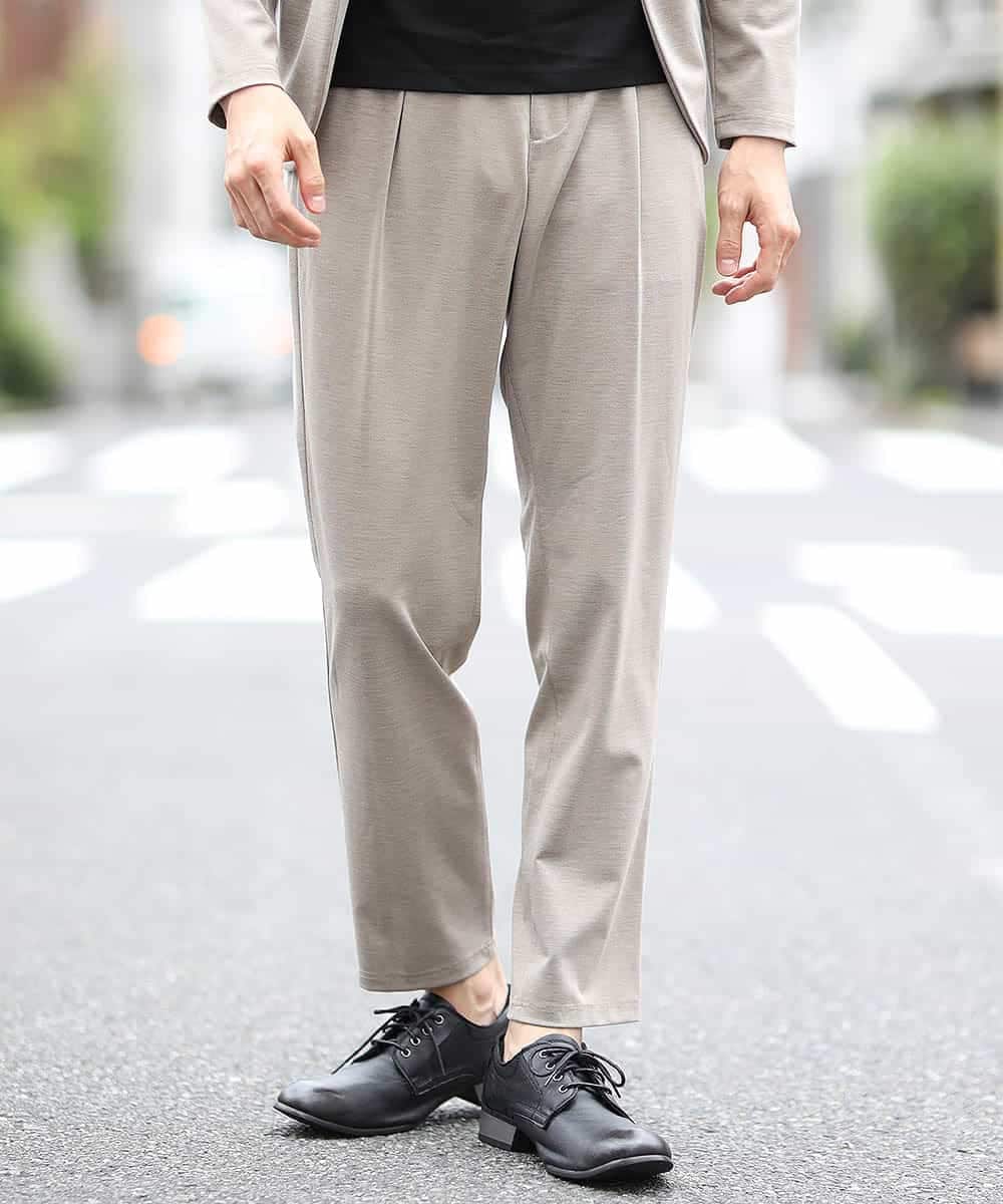 MKHJL05100 MK MICHEL KLEIN HOMME(MKミッシェルクランオム) パンツ／TRプレーティング ベージュ
