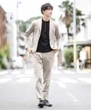 MKHJL05100 MK MICHEL KLEIN HOMME(MKミッシェルクランオム) パンツ／TRプレーティング ベージュ