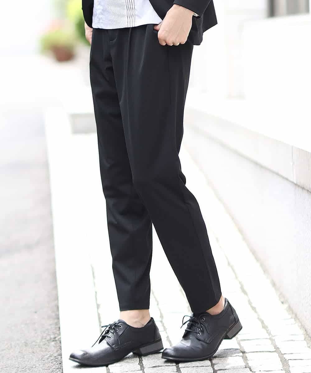 MKHJL05100 MK MICHEL KLEIN HOMME(MKミッシェルクランオム) パンツ／TRプレーティング ブラック
