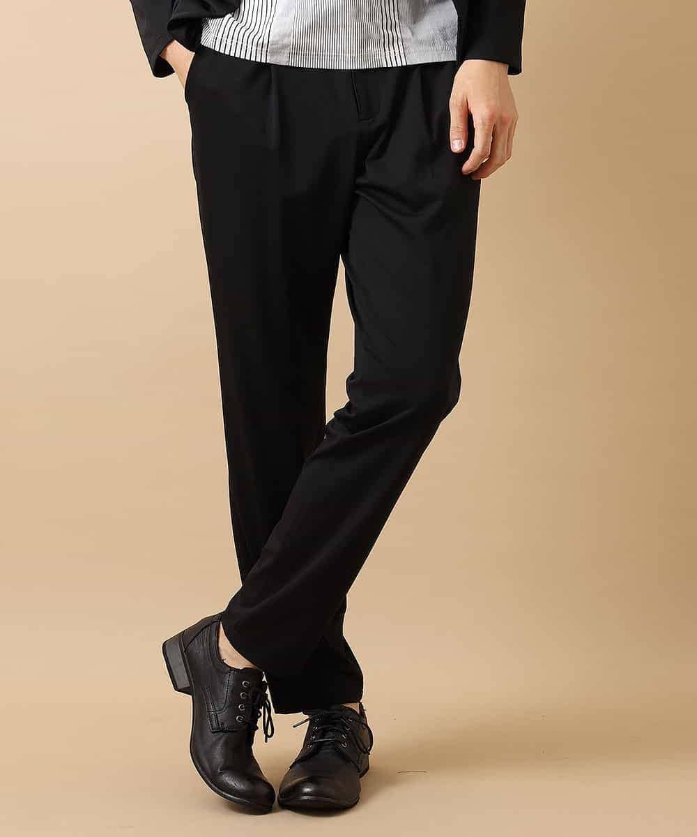 MKHJL05100 MK MICHEL KLEIN HOMME(MKミッシェルクランオム) パンツ／TRプレーティング ブラック