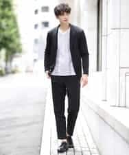 MKHJL05100 MK MICHEL KLEIN HOMME(MKミッシェルクランオム) パンツ／TRプレーティング ブラック