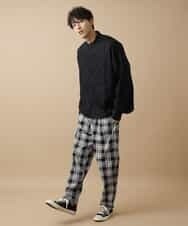 MKHJL40090 MK MICHEL KLEIN HOMME(MKミッシェルクランオム) パンツ／シェフチェック ブラック