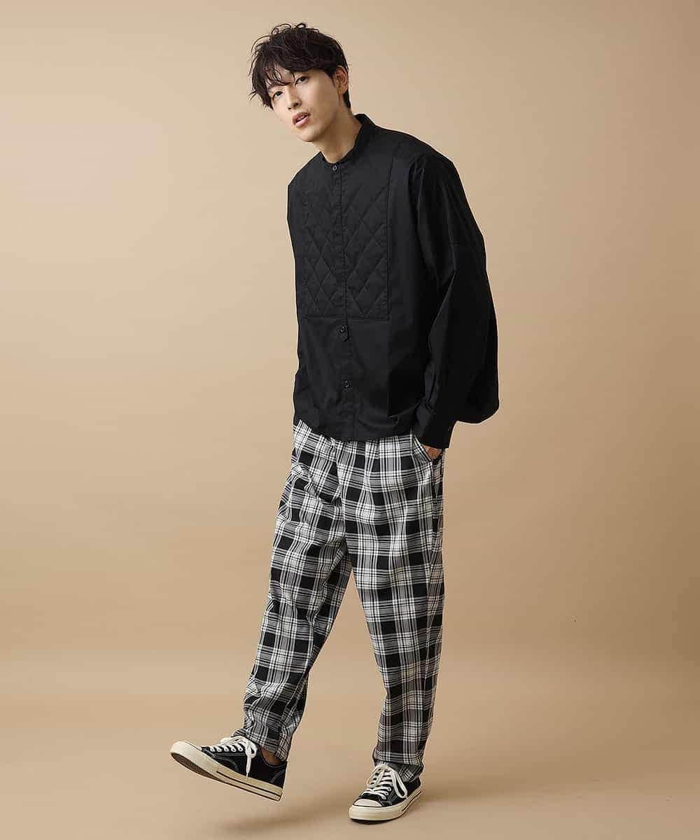 MKHJL40090 MK MICHEL KLEIN HOMME(MKミッシェルクランオム) パンツ／シェフチェック ブラック