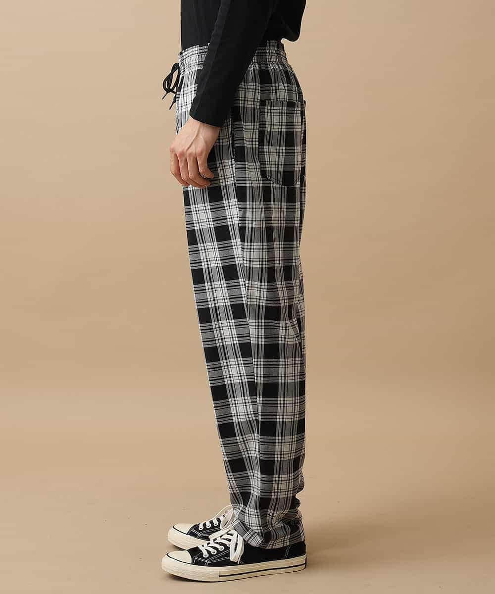 MKHJL40090 MK MICHEL KLEIN HOMME(MKミッシェルクランオム) パンツ／シェフチェック ブラック