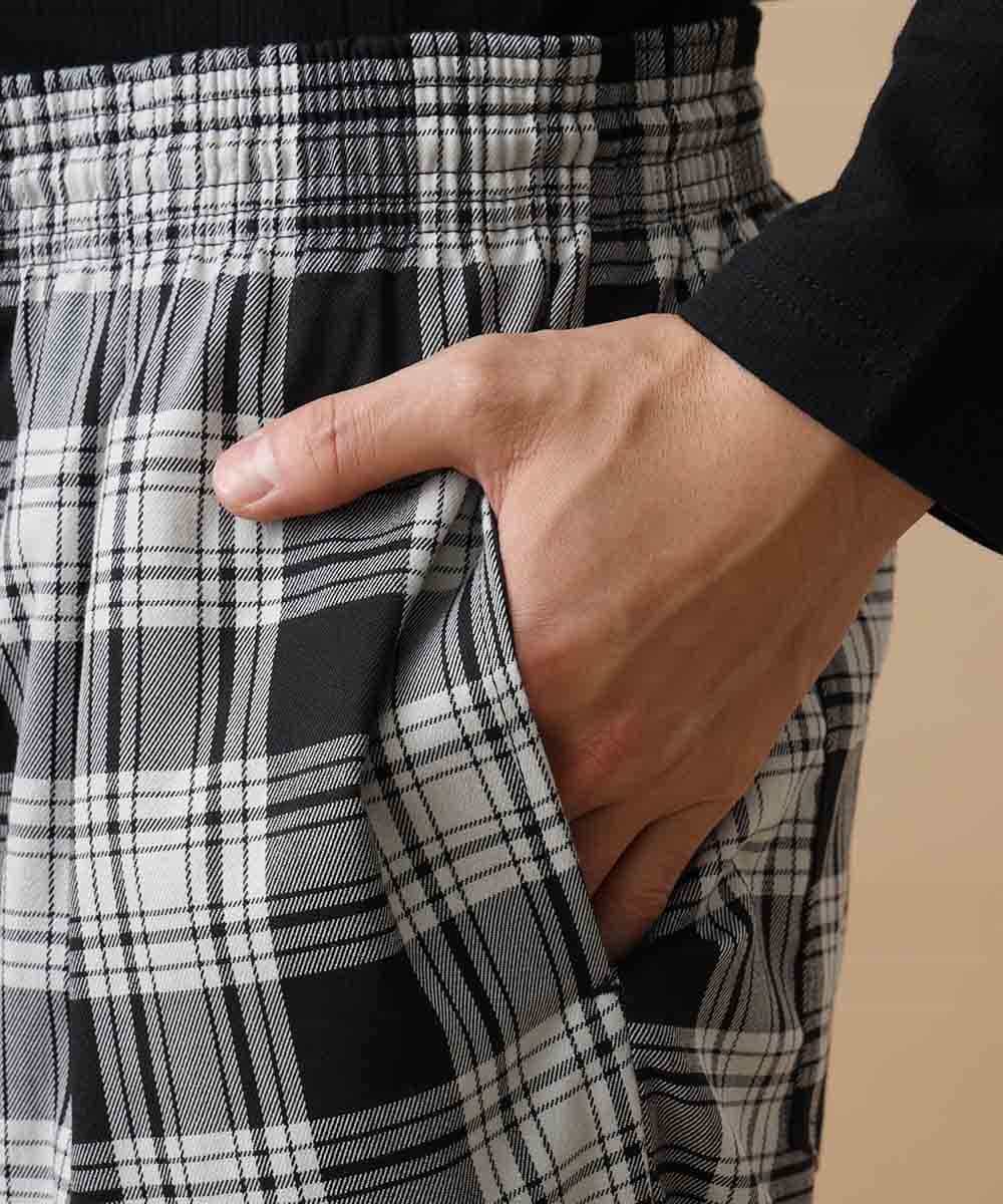 MKHJL40090 MK MICHEL KLEIN HOMME(MKミッシェルクランオム) パンツ／シェフチェック ブラック