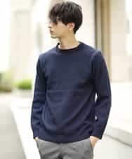 MKIAJ18075 MK MICHEL KLEIN HOMME(MKミッシェルクランオム) ニット／クルーネック ネイビー