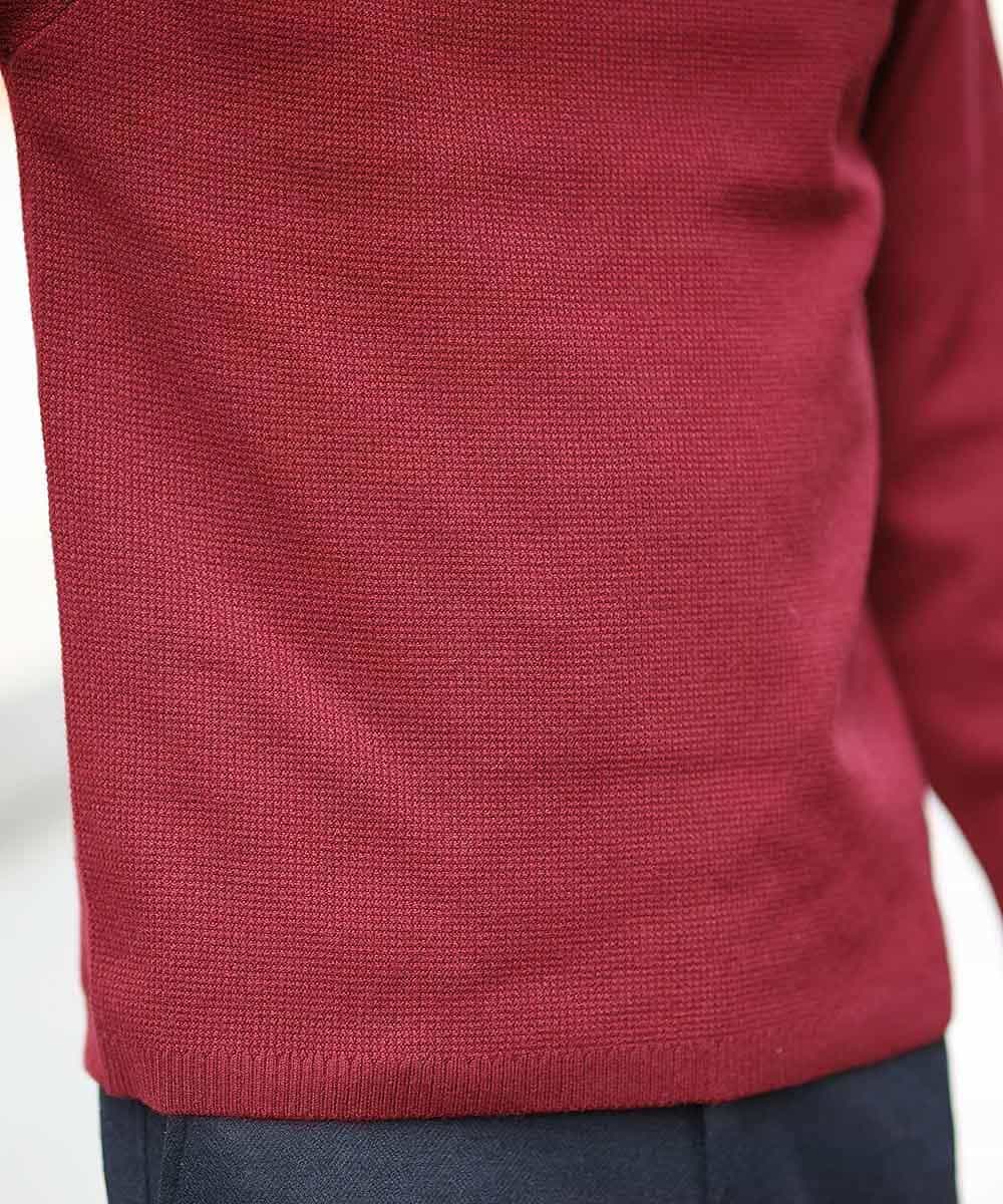 MKIAJ18075 MK MICHEL KLEIN HOMME(MKミッシェルクランオム) ニット／クルーネック パープル