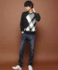 MKIAJ70110 MK MICHEL KLEIN HOMME(MKミッシェルクランオム) ニット／シルテックヤーン ブラック