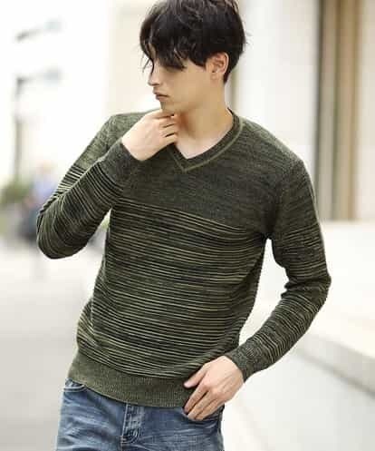 MKIAL30085 MK MICHEL KLEIN homme ニット/ハイブリットコットン