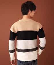 MKIAL59095 MK MICHEL KLEIN HOMME(MKミッシェルクランオム) Vネックニット／ヤクウールナイロン ベージュ