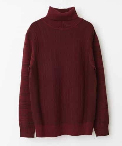 MKIAM76079 MK MICHEL KLEIN HOMME タートルネックニット／アランケーブルディライト