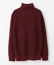 MKIAM76079 MK MICHEL KLEIN HOMME(MKミッシェルクランオム) タートルネックニット／アランケーブルディライト パープル(77)