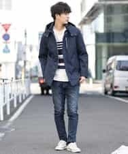 MKIAO28079 MK MICHEL KLEIN HOMME(MKミッシェルクランオム) ランダムモールMIXニット ホワイト