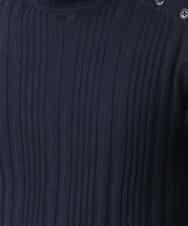 MKIAO41110 MK MICHEL KLEIN HOMME(MKミッシェルクランオム) タートルニット／ニードルループ ネイビー