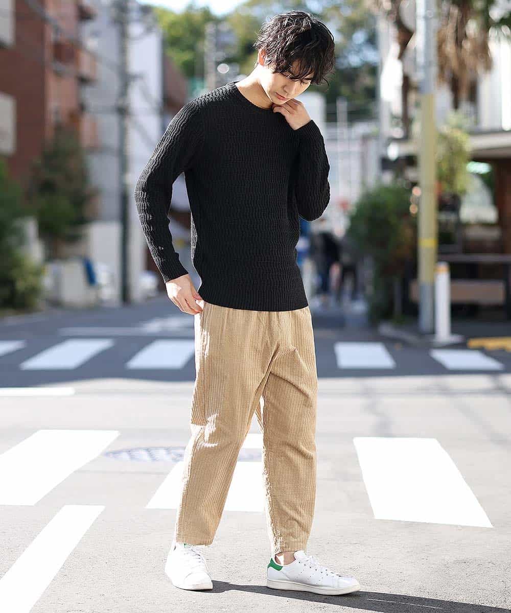 MKIAO44099 MK MICHEL KLEIN HOMME(MKミッシェルクランオム) ニット／７Gカワリアミ ダークグレー