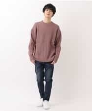 MKICO02079 MK MICHEL KLEIN HOMME(MKミッシェルクランオム) バルーンシルエット / プルオーバーニット ピンク