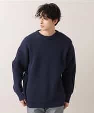 MKICO02079 MK MICHEL KLEIN HOMME(MKミッシェルクランオム) バルーンシルエット / プルオーバーニット ネイビー