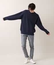 MKICO02079 MK MICHEL KLEIN HOMME(MKミッシェルクランオム) バルーンシルエット / プルオーバーニット ネイビー