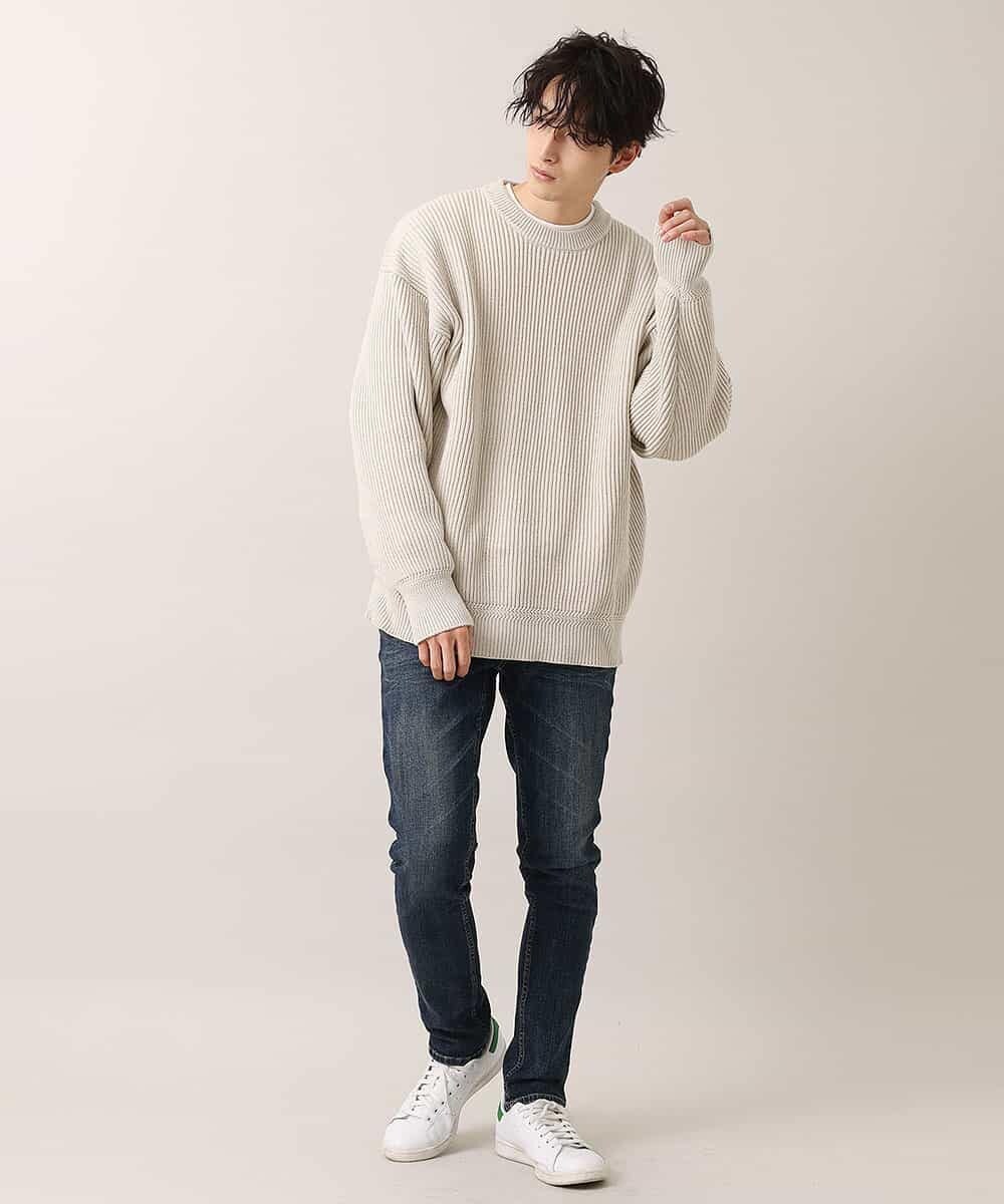 MKICO02079 MK MICHEL KLEIN HOMME(MKミッシェルクランオム) バルーンシルエット / プルオーバーニット アイボリー