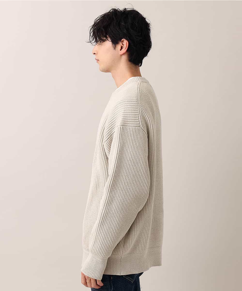 MKICO02079 MK MICHEL KLEIN HOMME(MKミッシェルクランオム) バルーンシルエット / プルオーバーニット アイボリー