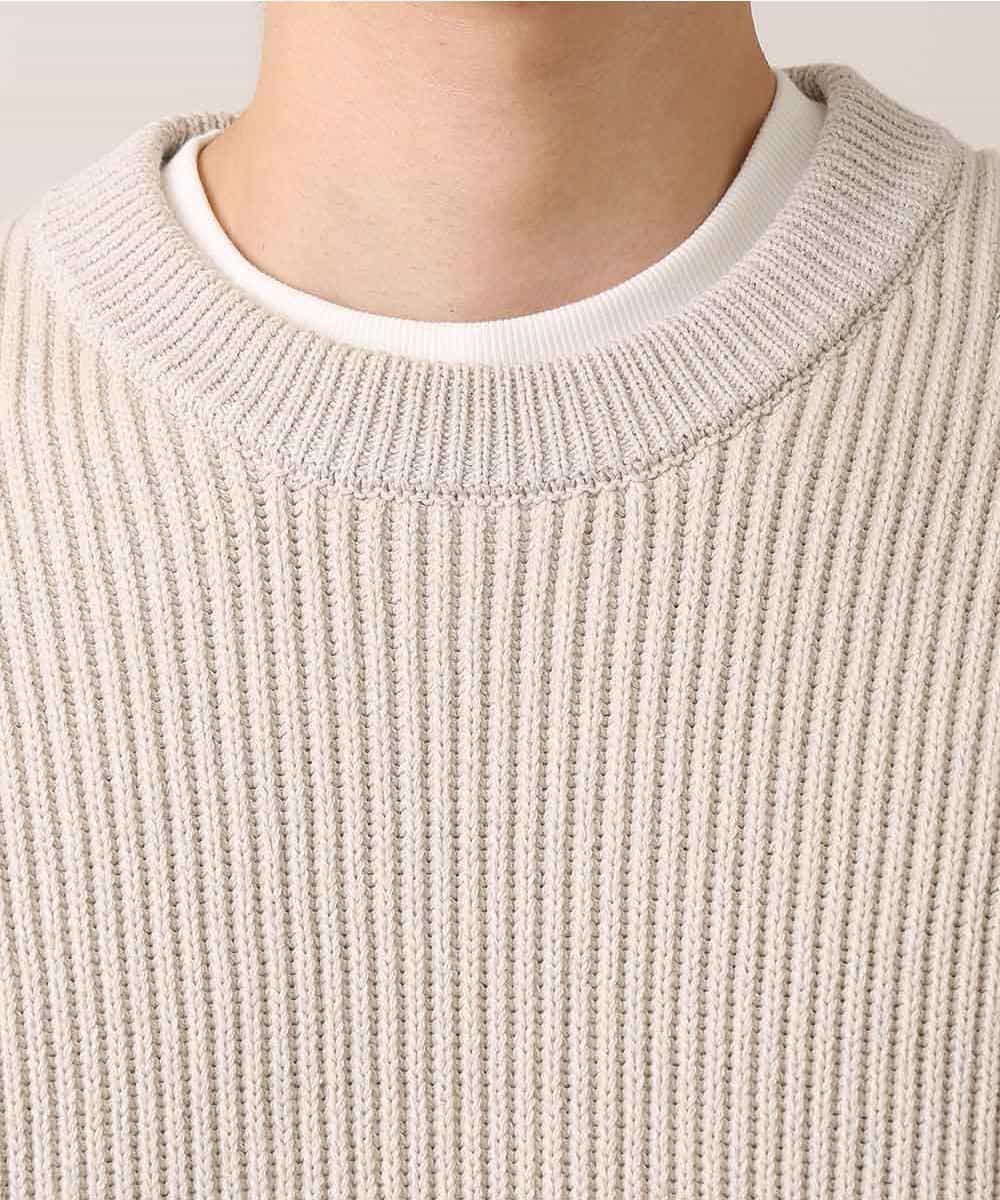 MKICO02079 MK MICHEL KLEIN HOMME(MKミッシェルクランオム) バルーンシルエット / プルオーバーニット アイボリー