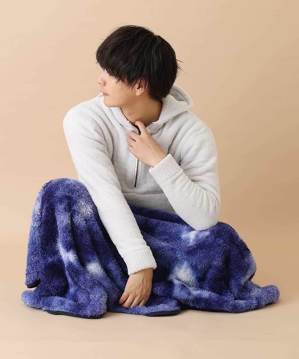 MKICO48079 MK MICHEL KLEIN HOMME(MKミッシェルクランオム) 【ふわもこルームウェア】スターダストパーカー ライトグレー(91)