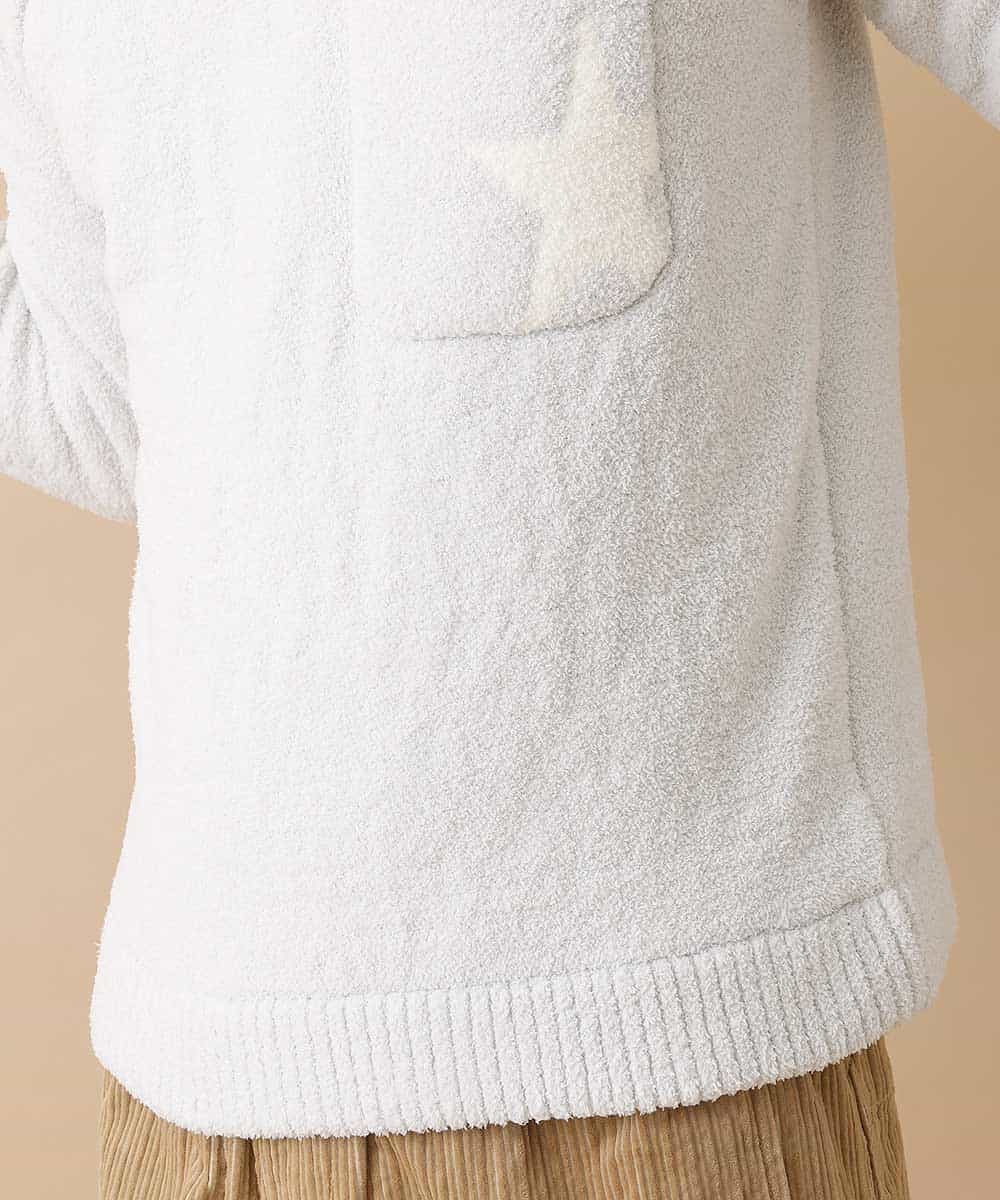 MKICO49069 MK MICHEL KLEIN HOMME(MKミッシェルクランオム) 【ふわもこルームウェア】スターダストニット ライトグレー