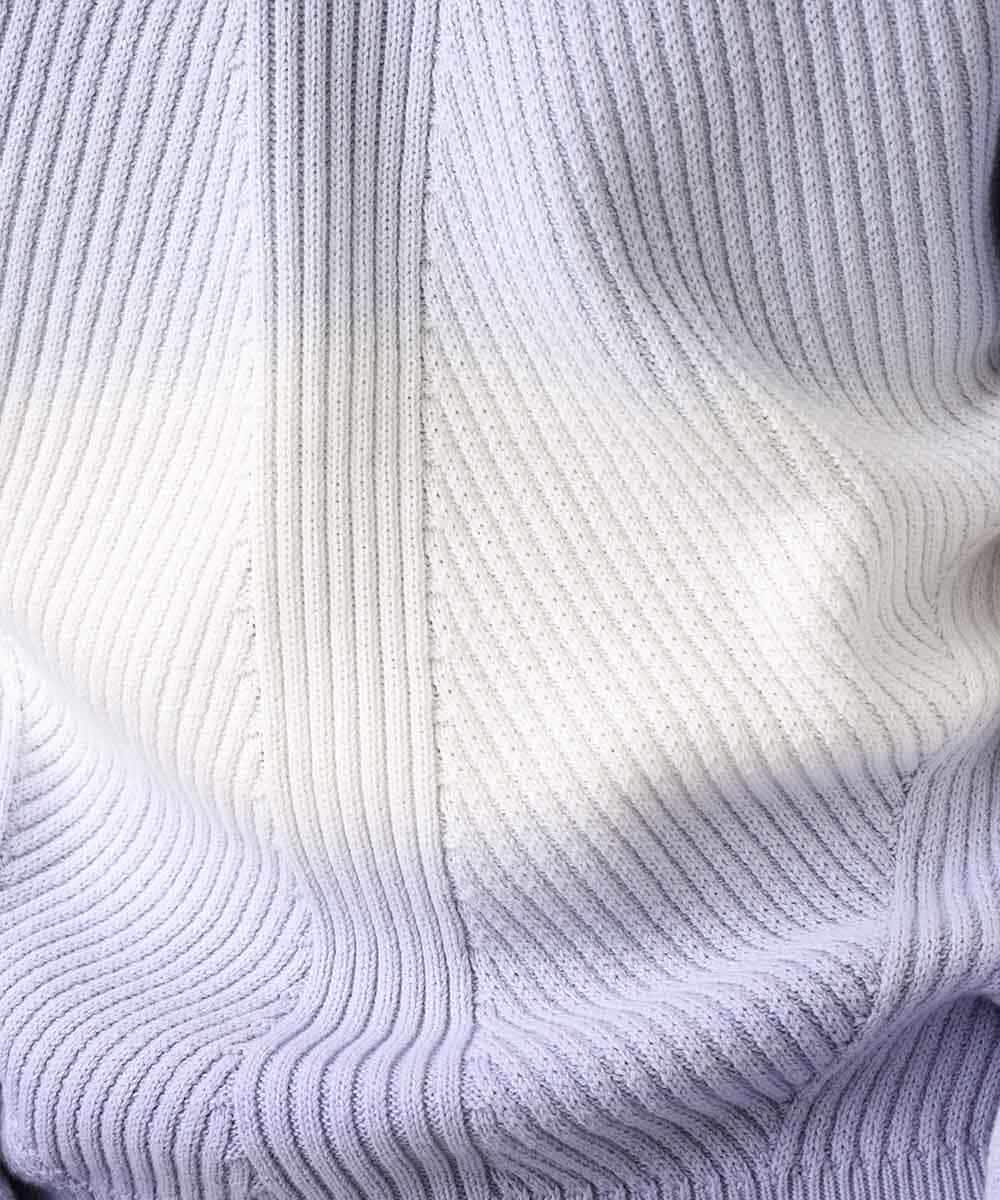 MKIDO08089 MK MICHEL KLEIN HOMME(MKミッシェルクランオム) 【WEB特別プライス】グラデーションニット ラベンダー(60)
