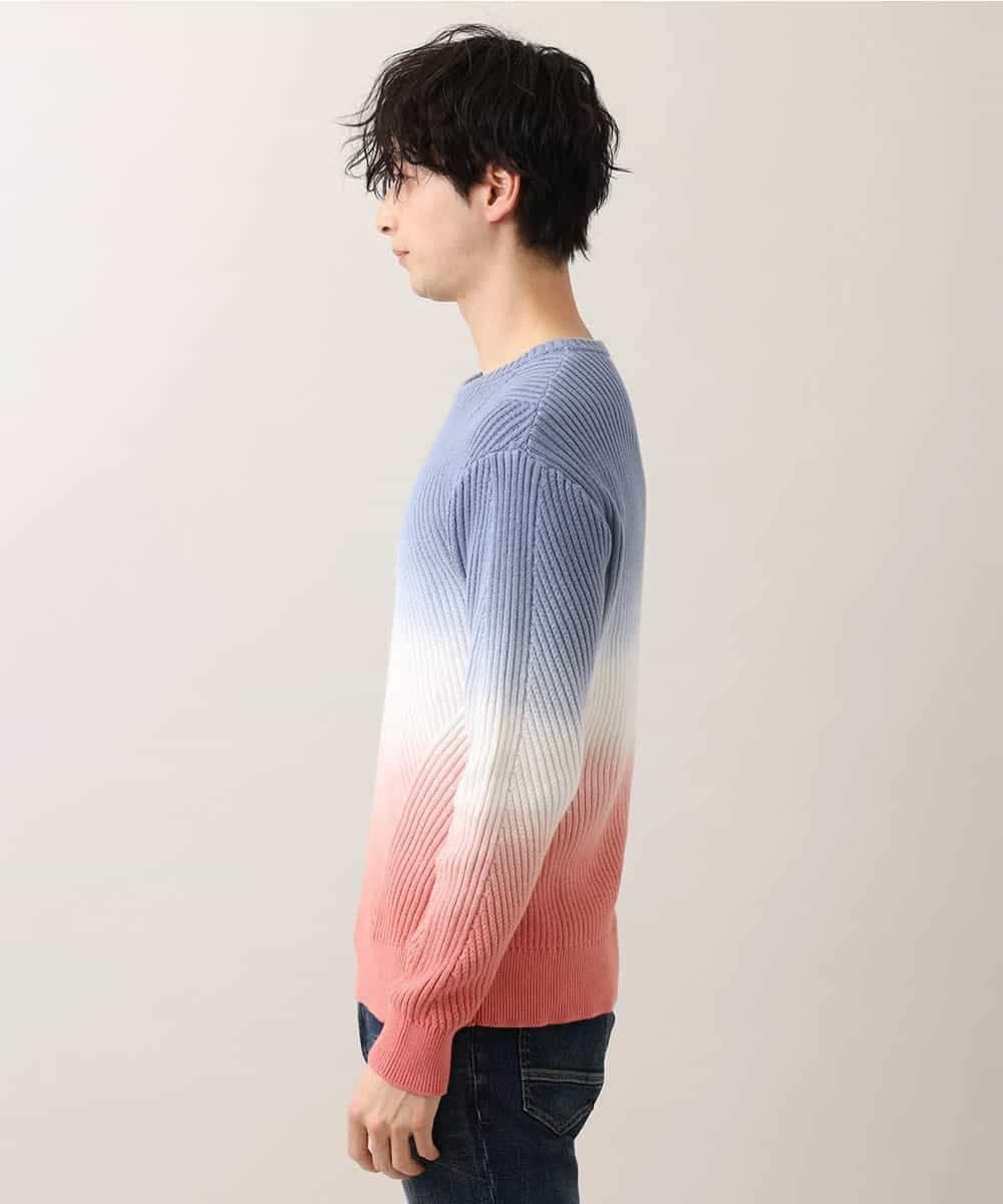 MKIDO08089 MK MICHEL KLEIN HOMME(MKミッシェルクランオム) 【WEB特別プライス】グラデーションニット トリコロール(95)