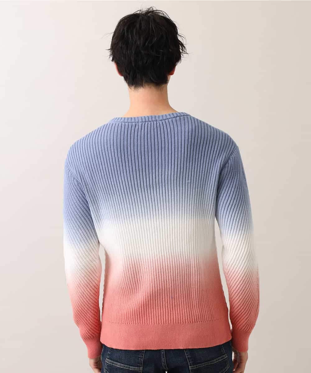 MKIDO08089 MK MICHEL KLEIN HOMME(MKミッシェルクランオム) 【WEB特別プライス】グラデーションニット トリコロール(95)