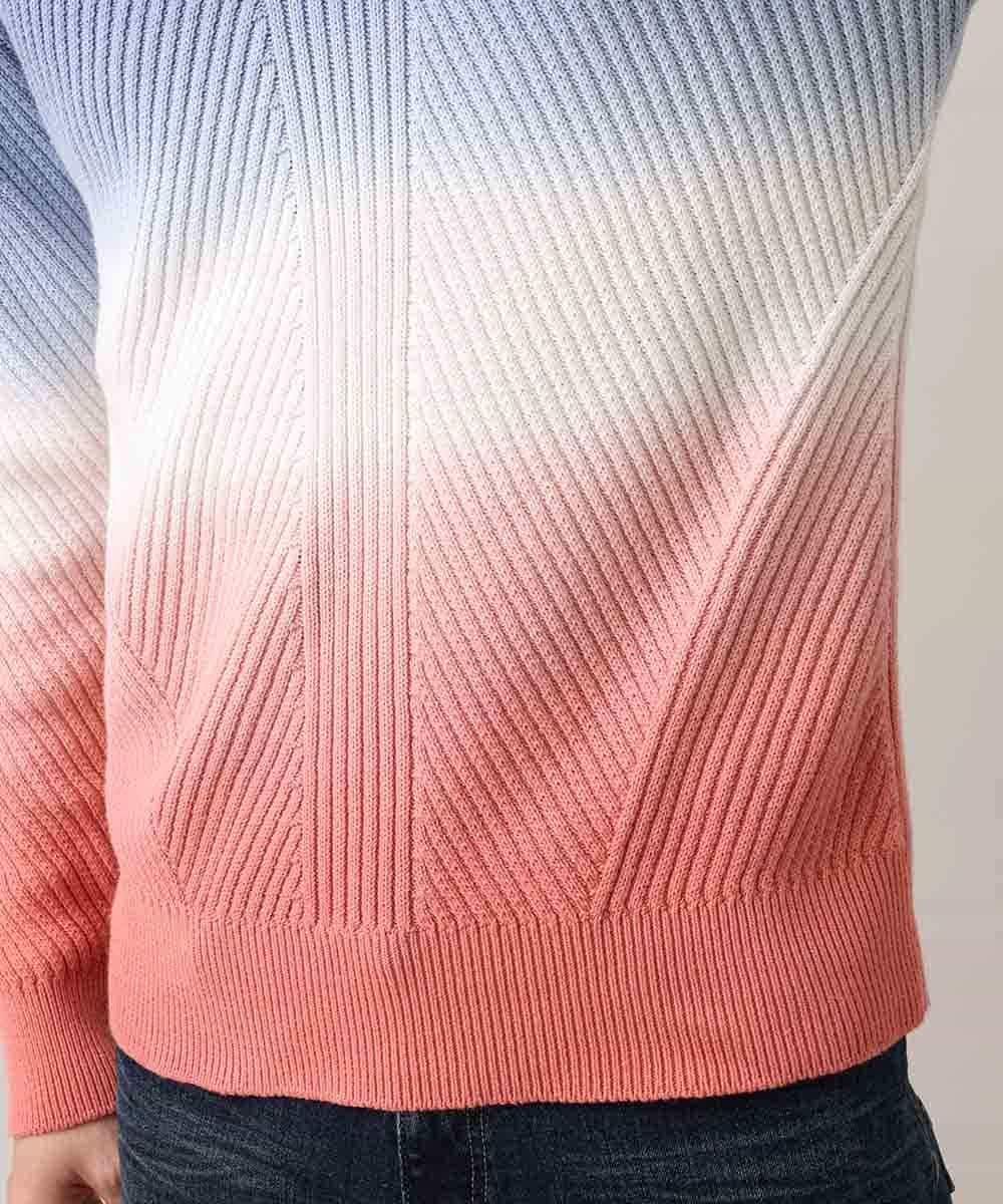 MKIDO08089 MK MICHEL KLEIN HOMME(MKミッシェルクランオム) 【WEB特別プライス】グラデーションニット トリコロール(95)