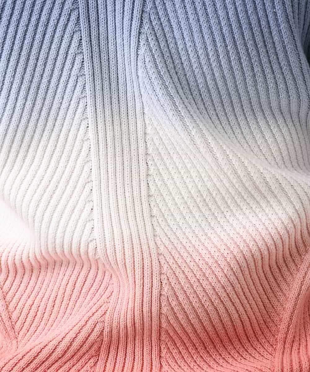 MKIDO08089 MK MICHEL KLEIN HOMME(MKミッシェルクランオム) 【WEB特別プライス】グラデーションニット トリコロール(95)