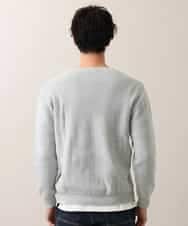 MKIDO13089 MK MICHEL KLEIN HOMME(MKミッシェルクランオム) アンサンブルニット／ケーブルコットン グリーン(30)