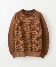 MKIJL16089 MK MICHEL KLEIN HOMME(MKミッシェルクランオム) ニット／カモリップコットン ベージュ