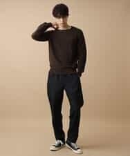 MKIJL16089 MK MICHEL KLEIN HOMME(MKミッシェルクランオム) ニット／カモリップコットン ブラウン
