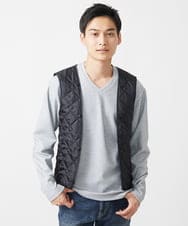 MKJAC07272 MK MICHEL KLEIN HOMME(MKミッシェルクランオム) 【再入荷/在庫限り！/秋冬春兼用/中綿ライナー付き】2WAYブルゾン / TEC EASY JERSY ブラック