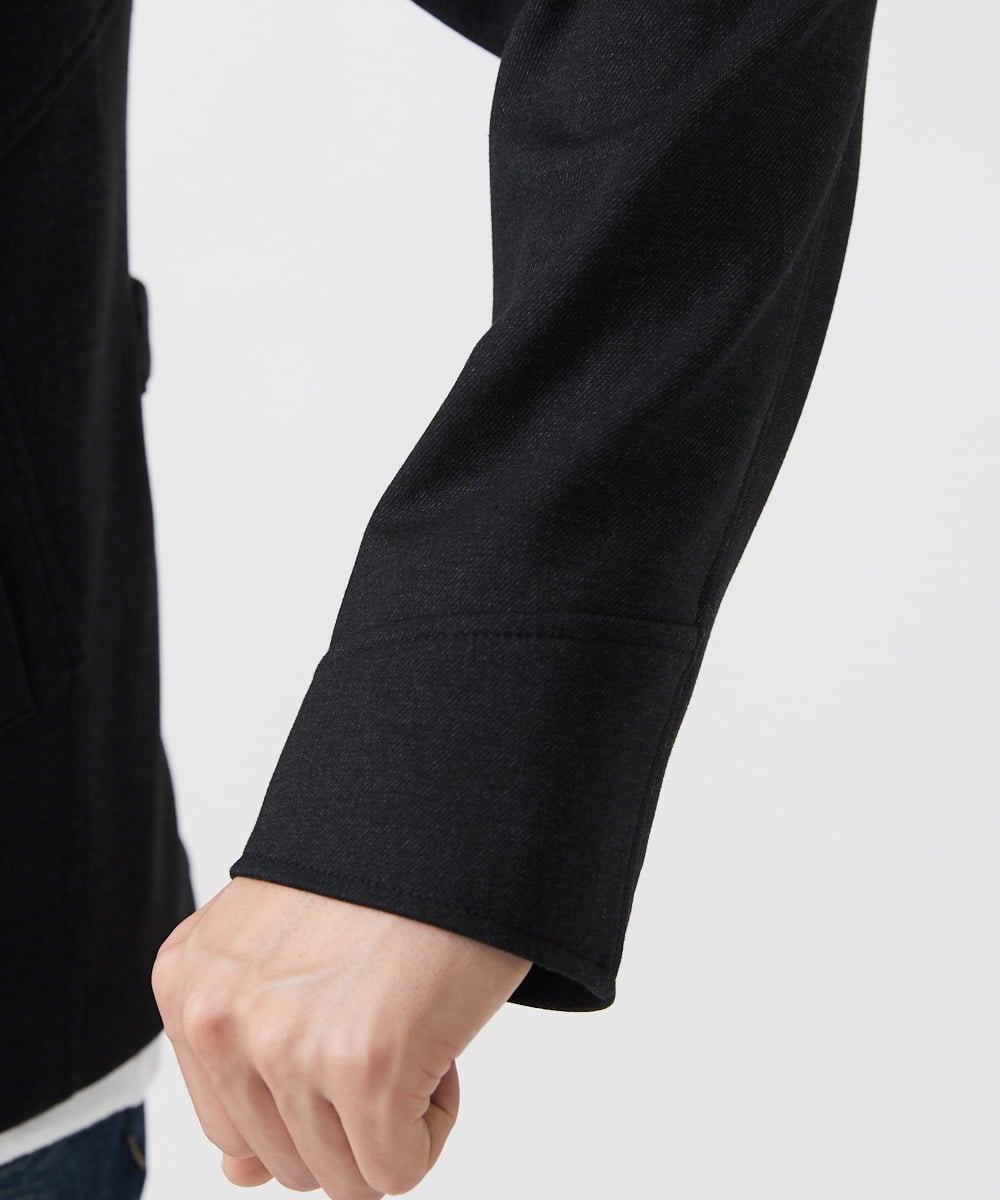 MKJAC07272 MK MICHEL KLEIN HOMME(MKミッシェルクランオム) 【再入荷/在庫限り！/秋冬春兼用/中綿ライナー付き】2WAYブルゾン / TEC EASY JERSY ブラック