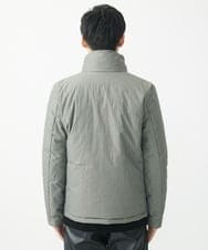 MKJAC18290 MK MICHEL KLEIN HOMME(MKミッシェルクランオム) 【限定展開】フェイクレイヤード中綿ブルゾン/ビンテージワッシャー グレー