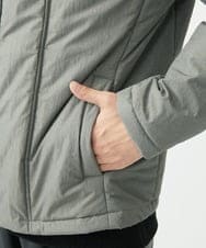 MKJAC18290 MK MICHEL KLEIN HOMME(MKミッシェルクランオム) 【限定展開】フェイクレイヤード中綿ブルゾン/ビンテージワッシャー グレー