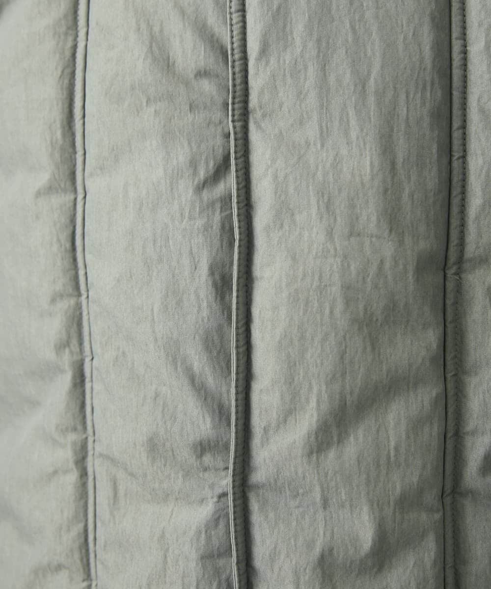 MKJAC18290 MK MICHEL KLEIN HOMME(MKミッシェルクランオム) 【限定展開】フェイクレイヤード中綿ブルゾン/ビンテージワッシャー グレー