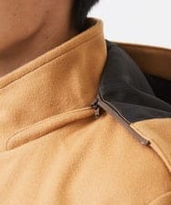 MKJAC31181 MK MICHEL KLEIN HOMME(MKミッシェルクランオム) 【大きいサイズあり】2WAYハーフコートブルゾン / TEC EASY MELTON ベージュ