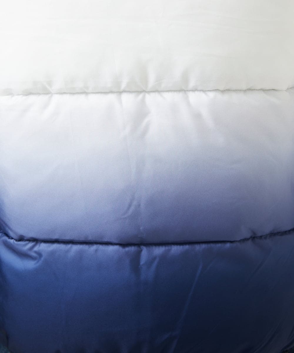 MKJAC80150 MK MICHEL KLEIN HOMME(MKミッシェルクランオム) 【ゆったりサイズ】フード中綿グラデーションブルゾン ブルー