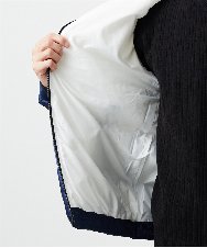 MKJAC80150 MK MICHEL KLEIN HOMME(MKミッシェルクランオム) 【ゆったりサイズ】フード中綿グラデーションブルゾン ブルー